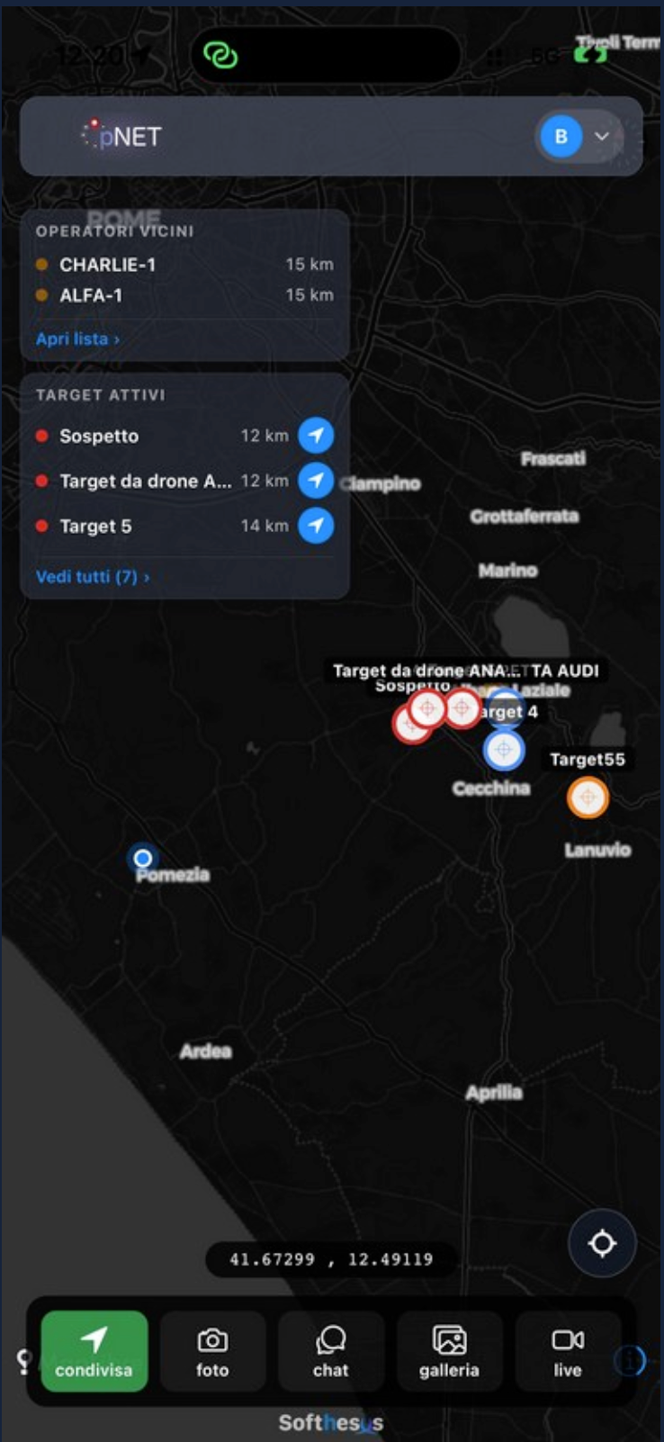 OpNET — app mobile dell'operativo di campo